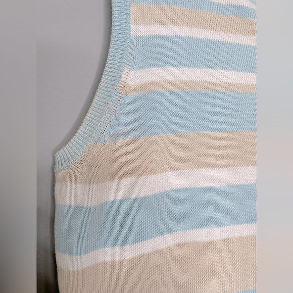 Falls Creek 100% Cotton Striped Top (M) - Picture 11 of 12